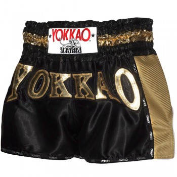 YOKKAO ШОРТЫ ТАЙСКИЙ БОКС BLACK GOLD CARBON 